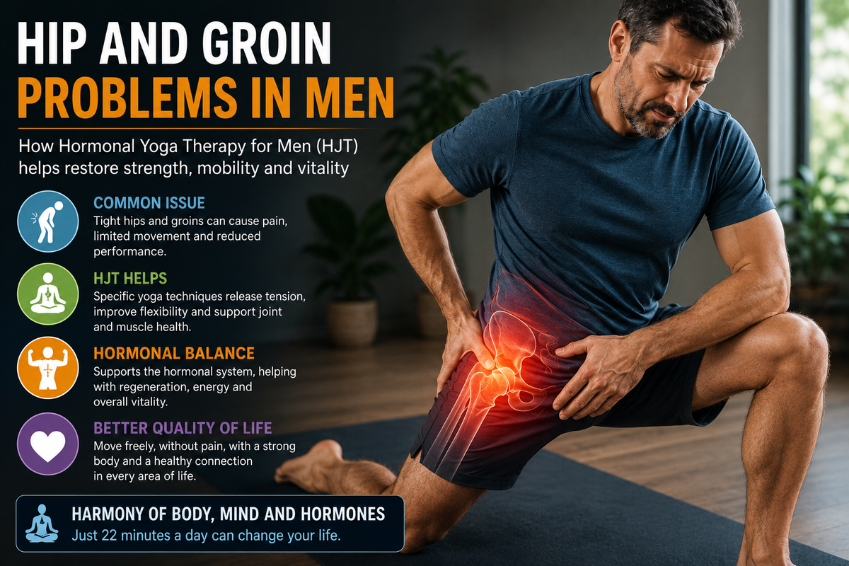 Hormone Yoga for Men by Dinah Rodrigues: The 2-Minute Hip Opener That Stunned a Physiotherapist